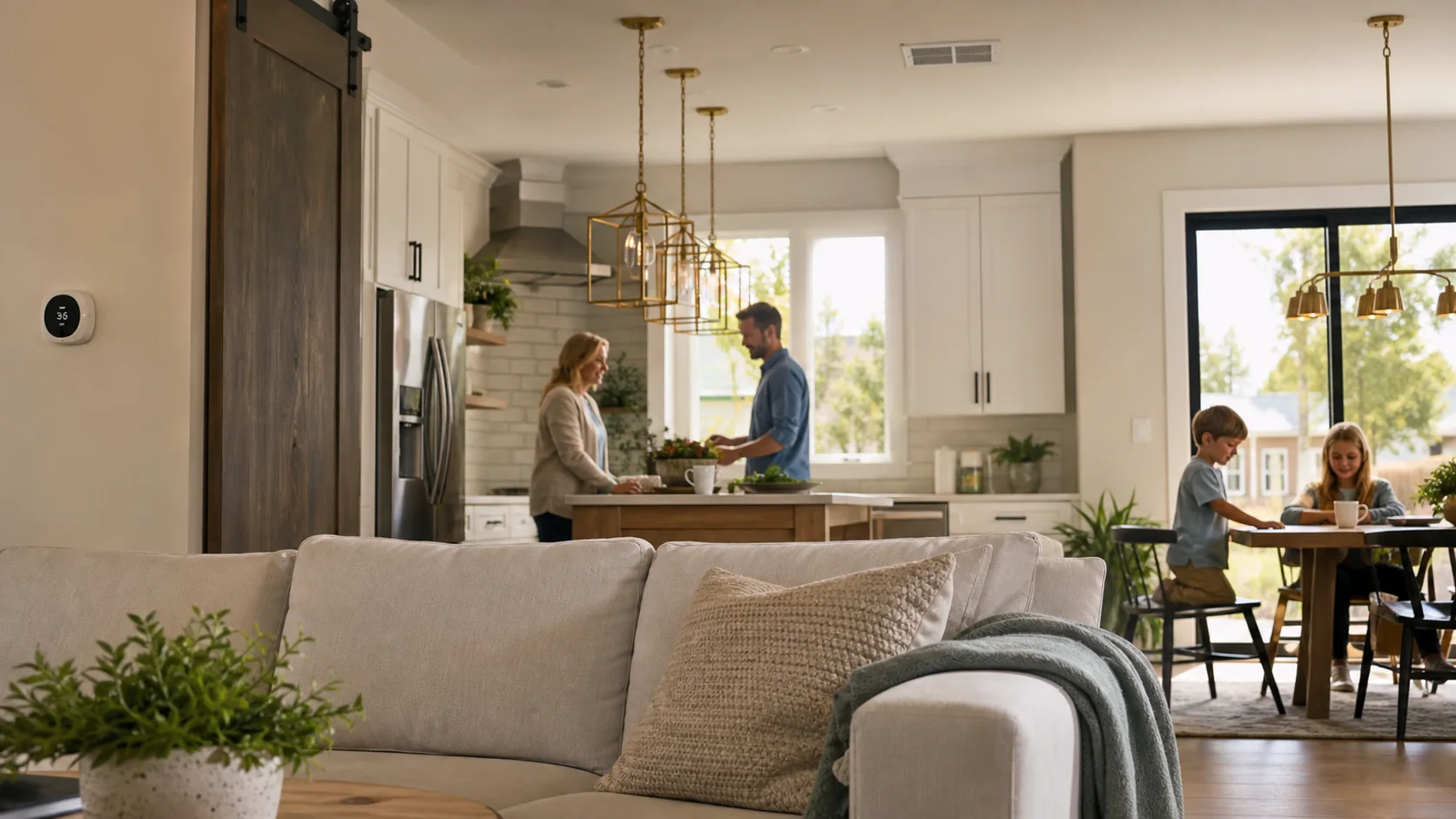 Comfortable home after an HVAC upgrade