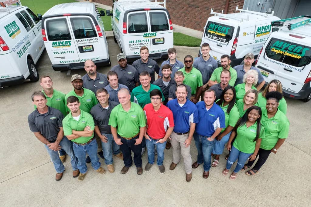 Myers Comfort Specialists building in Pelham, Alabama